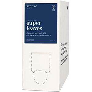 ATTITUDE 2-in-1 Body Wash and Hair Shampoo with Essential Oils, EWG Verified, Dermatologically Tested, with Naturally Derived Ingredients, Vegan, Bulk Refill, Sage and Rosemary, 2 Liters ATTITUDE 2-in-1 Body Wash and Hair Shampoo with Essential Oils, EWG Verified, Dermatologically Tested, with Naturally Derived Ingredients, Vegan, Bulk Refill, Sage and Rosemary, 2 Liters