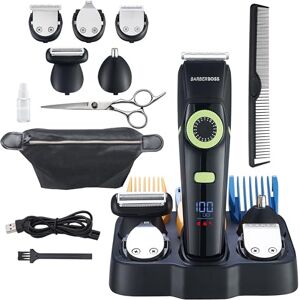 BARBERBOSS Beard Trimmer & Hair Clippers for Men – Waterproof Trimmer, Nose Hair Trimmer, Cordless Hair Trimmer, All-in-One Men's Grooming Kit BARBERBOSS Beard Trimmer & Hair Clippers for Men – Waterproof Trimmer, Nose Hair Trimmer, Cordless Hair Trimmer, All-in-One Men's Grooming Kit