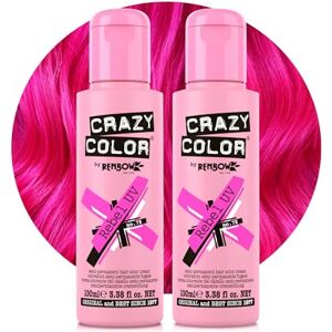 Crazy Color Vibrant Rebel UV Semi-Permanent Duo Hair Dye. Highly Pigmented Neon Pink Conditioning & Oil Nourishing Vegan Formula No Bleach or Ammonia 200ml Crazy Color Vibrant Rebel UV Semi-Permanent Duo Hair Dye. Highly Pigmented Neon Pink Conditioning & Oil Nourishing Vegan Formula No Bleach or Ammonia 200ml