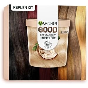 Garnier Good Permanent Hair Dye Replen Kit, 9.1 Vanilla Blonde, Up To 100% Grey Coverage, 8 Weeks Long-Lasting Colour, No-Drip Application Garnier Good Permanent Hair Dye Replen Kit, 9.1 Vanilla Blonde, Up To 100% Grey Coverage, 8 Weeks Long-Lasting Colour, No-Drip Application