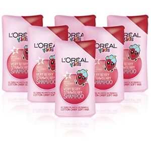 L'Oreal Paris Kids Extra Gentle 2-in-1 Very Berry Strawberry Shampoo 250ml Pack of 6 L'Oreal Paris Kids Extra Gentle 2-in-1 Very Berry Strawberry Shampoo 250ml Pack of 6