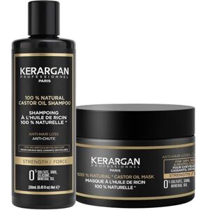 KERARGAN Hair Growth Duo Castor Oil Shampoo & Hair Mask for Dry, Fragile, Devitalized Hair Boosts Growth Sulfate-Free, Silicone-Free, GMO-Free 2x250ml KERARGAN Hair Growth Duo Castor Oil Shampoo & Hair Mask for Dry, Fragile, Devitalized Hair Boosts Growth Sulfate-Free, Silicone-Free, GMO-Free 2x250ml