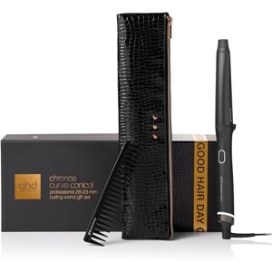 ghd Chronos Curve Conical Wand Festive Gift Set Hair Curler, with Paddle Brush andheat-Resistant Bag, for Beach Curls That Last All Day ghd Chronos Curve Conical Wand Festive Gift Set Hair Curler, with Paddle Brush andheat-Resistant Bag, for Beach Curls That Last All Day