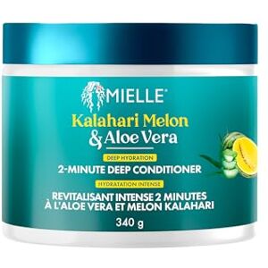 Mielle Kalahari Melon & Aloe Deep Hydration 2-Minute Deep Conditioner, Intensive Moisture Mask, 340 g Mielle Kalahari Melon & Aloe Deep Hydration 2-Minute Deep Conditioner, Intensive Moisture Mask, 340 g