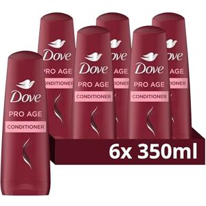 Dove Pro-Age Conditioner nourishes to restore fullness and strength for up to 75% less breakage* for brittle hair repair 6x 350 ml Dove Pro-Age Conditioner nourishes to restore fullness and strength for up to 75% less breakage* for brittle hair repair 6x 350 ml