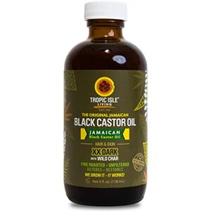 Tropic Isle Living Jamaican Black Castor Oil XX Dark 118ml 100% Natural Hair Growth Oil and Scalp Treatment Promotes Strong, Healthy, Thicker Hair, Eyelashes, Eyebrows (118 ml, Pack of 1) Tropic Isle Living Jamaican Black Castor Oil XX Dark 118ml 100% Natural Hair Growth Oil and Scalp Treatment Promotes Strong, Healthy, Thicker Hair, Eyelashes, Eyebrows (118 ml, Pack of 1)