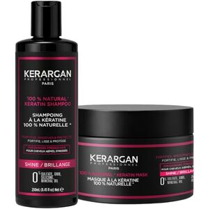 KERARGAN Ultra-Repair Keratin Shampoo & Hair Mask Duo for Damaged and Stressed Hair Nourishes, Smooths & Protects Sulfate-Free, GMO-Free, Silicone-Free 2x250ml KERARGAN Ultra-Repair Keratin Shampoo & Hair Mask Duo for Damaged and Stressed Hair Nourishes, Smooths & Protects Sulfate-Free, GMO-Free, Silicone-Free 2x250ml
