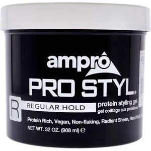 Ampro Pro Styl Styling Gel Protects and Strengthens Your Strands Non-Flaking, Alcohol Free, Vegan Formula Flexible, Touchable Hold for All Hair Textures Regular 908 g Ampro Pro Styl Styling Gel Protects and Strengthens Your Strands Non-Flaking, Alcohol Free, Vegan Formula Flexible, Touchable Hold for All Hair Textures Regular 908 g