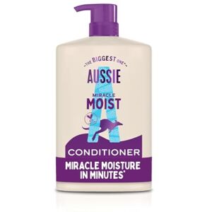 Aussie Miracle Moist Detangling Conditioner 1L, XXL Value pack. Moisturizing Formula to Revive and Restore Damaged, Brittle & Dry Hair. With Australian Macadamia Nut Oil, Vegan and Cruelty-Free Aussie Miracle Moist Detangling Conditioner 1L, XXL Value pack. Moisturizing Formula to Revive and Restore Damaged, Brittle & Dry Hair. With Australian Macadamia Nut Oil, Vegan and Cruelty-Free