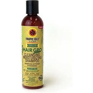 Tropic Isle Living Hair Gro Cleansing Moisturizing Shampoo 237ml Infused Aloe Vera, Rose Water for Nourishing and Softening the Hair, Shea Oil to Help Moisturize and Strengthen Hair, Paraben Free, Sulfate Free Tropic Isle Living Hair Gro Cleansing Moisturizing Shampoo 237ml Infused Aloe Vera, Rose Water for Nourishing and Softening the Hair, Shea Oil to Help Moisturize and Strengthen Hair, Paraben Free, Sulfate Free