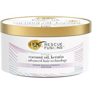 OGX Rescue Fusions Intense Repair & Strength Hair Mask, Infused with Coconut Oil, Keratin and Advanced Hair Technology, Clinically Proven to Visibly Repair Hair in One Use, 285ml OGX Rescue Fusions Intense Repair & Strength Hair Mask, Infused with Coconut Oil, Keratin and Advanced Hair Technology, Clinically Proven to Visibly Repair Hair in One Use, 285ml
