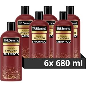 TRESemmé TRESemme Keratin Smooth Shampoo salon professional quality hair care for 72h frizz control, smoothness & shine 6x 680 ml TRESemmé TRESemme Keratin Smooth Shampoo salon professional quality hair care for 72h frizz control, smoothness & shine 6x 680 ml
