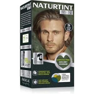 Naturtint Men Permanent Hair Colour Gel 7N Hazelnut Blonde for Hair Beard and Moustache. Ammonia Free, up to 100% Grey Coverage, Natural Looking Long Lasting Results Naturtint Men Permanent Hair Colour Gel 7N Hazelnut Blonde for Hair Beard and Moustache. Ammonia Free, up to 100% Grey Coverage, Natural Looking Long Lasting Results