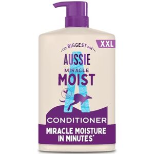 Aussie Miracle Moist Detangling Conditioner 1000ml. Moisture-Quenching Formula to Revive and Restore Brittle & Dry Hair. Infused with Australian Macadamia Nut Oil. Vegan and Cruelty-Free Aussie Miracle Moist Detangling Conditioner 1000ml. Moisture-Quenching Formula to Revive and Restore Brittle & Dry Hair. Infused with Australian Macadamia Nut Oil. Vegan and Cruelty-Free