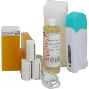 EpilWax Complete Hair Removal Waxing Kit With 4 Honey Disposable Wax Roll-on Cartridges and Post-waxing Oil EpilWax Complete Hair Removal Waxing Kit With 4 Honey Disposable Wax Roll-on Cartridges and Post-waxing Oil