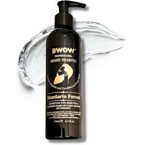 BWOW COSMETICS Beard Wash Shampoo & Conditioner SLS SLES Free Gentle Natural Beard Care Soften Recondition & Hydrate Beard & Skin, Paraben Free Itch Free Vegan Cleanse Grooming Fresh Mandarin & Bergamot, 250ml BWOW COSMETICS Beard Wash Shampoo & Conditioner SLS SLES Free Gentle Natural Beard Care Soften Recondition & Hydrate Beard & Skin, Paraben Free Itch Free Vegan Cleanse Grooming Fresh Mandarin & Bergamot, 250ml