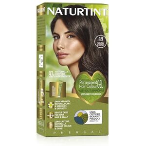 Naturtint Permanent Hair Colour Gel 4N Natural Chestnut, Plant Enriched, Biobased, Ammonia Free, Long Lasting Grey Coverage and Radiant Colour, Nourishment and Protection Naturtint Permanent Hair Colour Gel 4N Natural Chestnut, Plant Enriched, Biobased, Ammonia Free, Long Lasting Grey Coverage and Radiant Colour, Nourishment and Protection