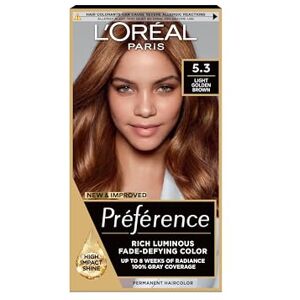 L'Oreal Paris Preference Hair Dye, Long Lasting, Luminous Permanent Hair Colour, 5.3, Virginia L'Oreal Paris Preference Hair Dye, Long Lasting, Luminous Permanent Hair Colour, 5.3, Virginia