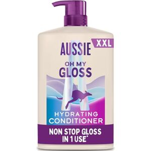 Aussie Oh My Gloss Hydrating Conditioner 1000ml. Softens and Smooths Dry & Dull Hair. Infused with Australian Macadamia Nut Oil. Vegan and Cruelty-Free Aussie Oh My Gloss Hydrating Conditioner 1000ml. Softens and Smooths Dry & Dull Hair. Infused with Australian Macadamia Nut Oil. Vegan and Cruelty-Free