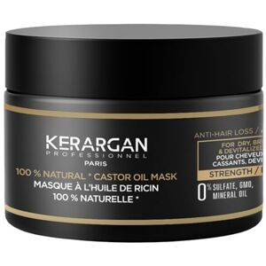 KERARGAN Anti-Hair Loss Hair Mask with Castor Oil Intensive Care for Dry and Brittle Hair With Aloe Vera No Sulphates, GMO, Mineral Oil 250ml KERARGAN Anti-Hair Loss Hair Mask with Castor Oil Intensive Care for Dry and Brittle Hair With Aloe Vera No Sulphates, GMO, Mineral Oil 250ml