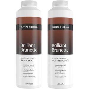 John Frieda Brilliant Brunette Shampoo & Conditioner 500ml x2 John Frieda Brilliant Brunette Shampoo & Conditioner 500ml x2