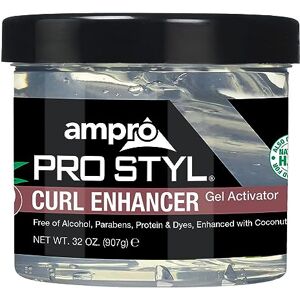 Ampro Pro Styl Curl Enhancer Gel Activator with Coconut Oil to Moisturize and Define Coils and Waves Helps Protect and Hydrate Hair Shaft Tames and Adds Shine to Tresses Regular 908 g Ampro Pro Styl Curl Enhancer Gel Activator with Coconut Oil to Moisturize and Define Coils and Waves Helps Protect and Hydrate Hair Shaft Tames and Adds Shine to Tresses Regular 908 g