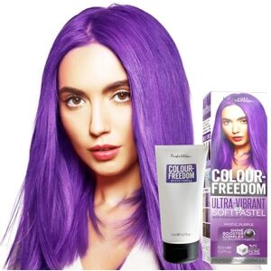 Wilson Colour-Freedom 150ml Mystic Purple Semi-Permanent Hair Colour Ultra-Vibrant Vegan Friendly Colour Mask with Shine Booster Complex Ammonia Free Colour Lasts Up To 6-10 Washes Wilson Colour-Freedom 150ml Mystic Purple Semi-Permanent Hair Colour Ultra-Vibrant Vegan Friendly Colour Mask with Shine Booster Complex Ammonia Free Colour Lasts Up To 6-10 Washes