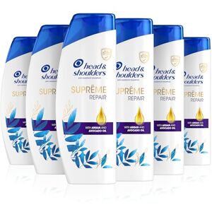 Head & Shoulders Argan Oil Shampoo Supreme Damage Repair Shampoo 6 x 400 ml, Six Pack Head & Shoulders Argan Oil Shampoo Supreme Damage Repair Shampoo 6 x 400 ml, Six Pack