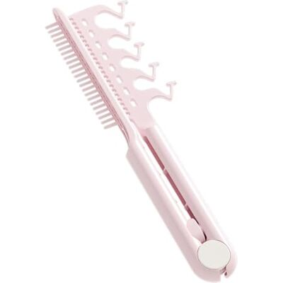 Pffiocix V-Shaped Root Lift Comb for Voluminous Hair, Portable ABS Styling Brush with Travel Design ABS Hair Clamp Comb Pffiocix V-Shaped Root Lift Comb for Voluminous Hair, Portable ABS Styling Brush with Travel Design ABS Hair Clamp Comb