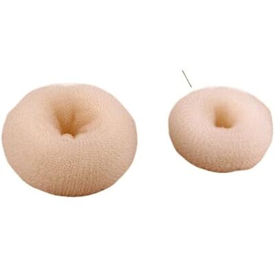 LOVSSU 2PCs Hair Bun Braiders Maker Donut Foam Sponge Women Easy Big Ring Styling Tools Hairstyle Accessories(Beige) LOVSSU 2PCs Hair Bun Braiders Maker Donut Foam Sponge Women Easy Big Ring Styling Tools Hairstyle Accessories(Beige)