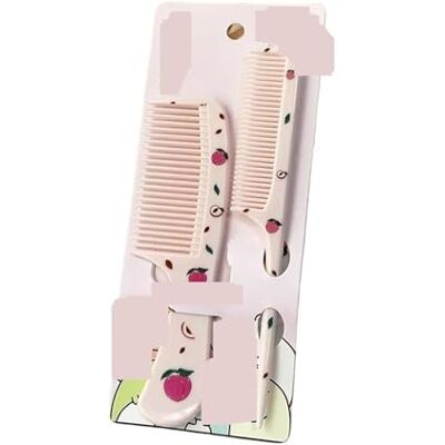 EWUHYFP Hair Comb 2pcs Cute Hair Comb Set Strawberry For Girls Portable Hairdressing EWUHYFP Hair Comb 2pcs Cute Hair Comb Set Strawberry For Girls Portable Hairdressing