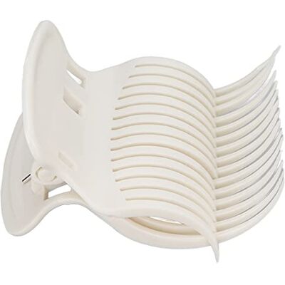 Jelquix Hot Roller Claw Clips 12pcs Strong Hold for Hair Sectioning and Styling At Home White ABS Jelquix Hot Roller Claw Clips 12pcs Strong Hold for Hair Sectioning and Styling At Home White ABS