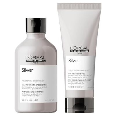 L'Oréal Professionnel Paris L'Oreal Professionnel Serie Expert DUO Silver Shampoo 300ml and Conditioner 200ml L'Oréal Professionnel Paris L'Oreal Professionnel Serie Expert DUO Silver Shampoo 300ml and Conditioner 200ml