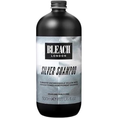 Elegance & You B-L-E-A-C-H L-O-N-D-O-N Silver Shampoo, Neutralizes Brassy Yellow Tones, Effortless Application, Lightweight Hair Care, Enhances, Ideal for Colour Treated, Highlighted & Bleached Hair, 500ml Elegance & You B-L-E-A-C-H L-O-N-D-O-N Silver Shampoo, Neutralizes Brassy Yellow Tones, Effortless Application, Lightweight Hair Care, Enhances, Ideal for Colour Treated, Highlighted & Bleached Hair, 500ml