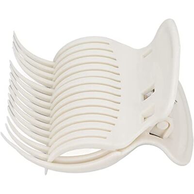 Saluaqui Secure Grip Hair Curler Claw Clips for Styling & Sectioning 12pcs ABS Hot Roller Clamp/Holder Replacement Lightweight & Compact for Salon or Home Use in White Saluaqui Secure Grip Hair Curler Claw Clips for Styling & Sectioning 12pcs ABS Hot Roller Clamp/Holder Replacement Lightweight & Compact for Salon or Home Use in White