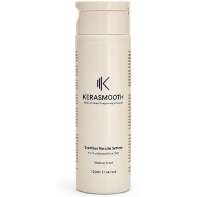 KERASMOOTH Brazilian Keratin System 120ml -Straightens & Smooths for for coarse, curly or frizzy hair.120ml KERASMOOTH Brazilian Keratin System 120ml -Straightens & Smooths for for coarse, curly or frizzy hair.120ml