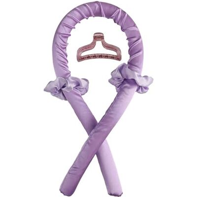 QIANCHAOJI Hair Rollers Foam Sleeping Curling Iron Hairdressing Big Wave Lazy Curl Styler DIY Hair Styling Tools(Purple) QIANCHAOJI Hair Rollers Foam Sleeping Curling Iron Hairdressing Big Wave Lazy Curl Styler DIY Hair Styling Tools(Purple)