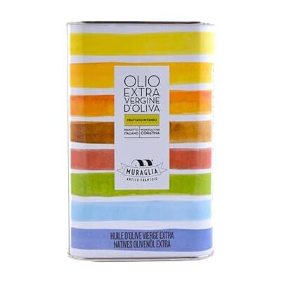 MURAGLIA ANTICO FRANTOIO Frantoio Muraglia, Extra Virgin Olive Oil Tin 1 lt, Rainbow Coloration, Intense Fruity MURAGLIA ANTICO FRANTOIO Frantoio Muraglia, Extra Virgin Olive Oil Tin 1 lt, Rainbow Coloration, Intense Fruity