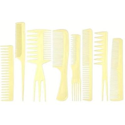 EWUHYFP Hair Comb 8-Piece Professional Hair Comb Set Great For Barber Salon And Home Use, Travel Essentials EWUHYFP Hair Comb 8-Piece Professional Hair Comb Set Great For Barber Salon And Home Use, Travel Essentials