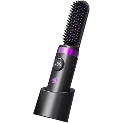 GMBYLBY Portable Anti Frizz Ionic Hair Styling Brush with Temperature Control and Electric Comb Electrolytic Comb Quick Heat Brush GMBYLBY Portable Anti Frizz Ionic Hair Styling Brush with Temperature Control and Electric Comb Electrolytic Comb Quick Heat Brush