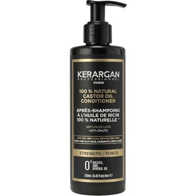 KERARGAN Hair Growth Castor Oil Conditioner Detangling & Nourishing for Dry and Brittle Hair Enriched with Keratin & Argan Oil Sulfate-Free, GMO-Free, Mineral Oil-Free 250ml KERARGAN Hair Growth Castor Oil Conditioner Detangling & Nourishing for Dry and Brittle Hair Enriched with Keratin & Argan Oil Sulfate-Free, GMO-Free, Mineral Oil-Free 250ml