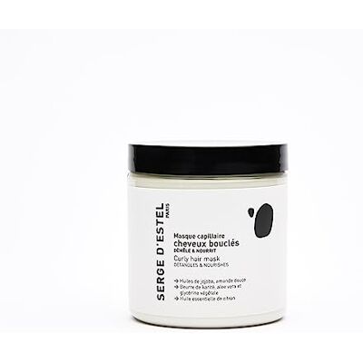 SERGE D'ESTEL PARIS Curly Hair Mask 250g To Soften Embellish Nourishes Control your Curls. Mask Curly Hair 100% Vegan Made in Paris. SERGE D'ESTEL PARIS Curly Hair Mask 250g To Soften Embellish Nourishes Control your Curls. Mask Curly Hair 100% Vegan Made in Paris.