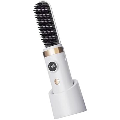 GMBYLBY Portable Anti Frizz Ionic Hair Styling Brush with Temperature Control and Electric Comb Electrolytic Comb Quick Heat Brush GMBYLBY Portable Anti Frizz Ionic Hair Styling Brush with Temperature Control and Electric Comb Electrolytic Comb Quick Heat Brush