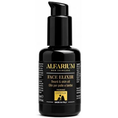 Alfarium Men's Scented Beard Oil with 8 Natural Oils and Vitamin A/C/E for Beard and Face Care Dry Beard Oil, Non-Greasy, for Soft Beard, Silky Effect + Anti-Wrinkle Men's Gift, Made in Italy Alfarium Men's Scented Beard Oil with 8 Natural Oils and Vitamin A/C/E for Beard and Face Care Dry Beard Oil, Non-Greasy, for Soft Beard, Silky Effect + Anti-Wrinkle Men's Gift, Made in Italy