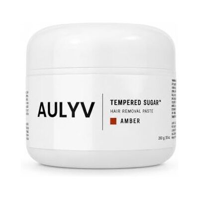 AULYV Amber Tempered Sugar Paste for Hair Removal (283g) Smooth Glide Sugar Wax for Medium to Fine Hair on Legs, Arms, Chest, Back, Face, & Large Areas AULYV Amber Tempered Sugar Paste for Hair Removal (283g) Smooth Glide Sugar Wax for Medium to Fine Hair on Legs, Arms, Chest, Back, Face, & Large Areas