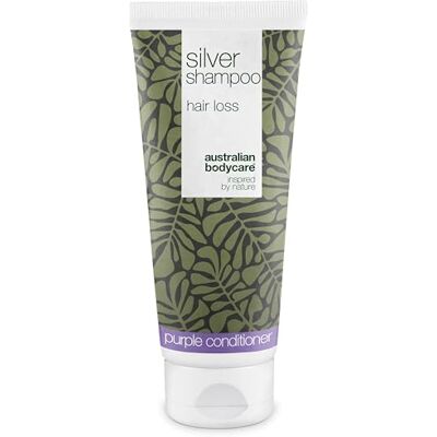 Australian Bodycare Silver Shampoo against hair loss and yellow tones in blonde or grey hair – Strengthens and tones with biotin and caffeine Australian Bodycare Silver Shampoo against hair loss and yellow tones in blonde or grey hair – Strengthens and tones with biotin and caffeine