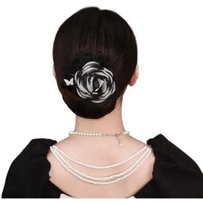 LOVSSU Camellia Flower Magic Women Hair Styling Twist Donut Bun Maker Accessories Buns Braiders Black(Color8) LOVSSU Camellia Flower Magic Women Hair Styling Twist Donut Bun Maker Accessories Buns Braiders Black(Color8)