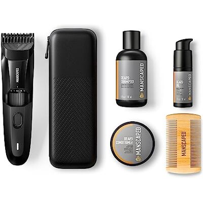 Manscaped Refining The Gentleman MANSCAPED® The Beard Hedger® Advanced Kit Includes Our Premium Precision Beard & Mustache Trimmer, Hydrating Shampoo, Softening Conditioner, Moisturizing Oil & Facial Hair Comb Manscaped Refining The Gentleman MANSCAPED® The Beard Hedger® Advanced Kit Includes Our Premium Precision Beard & Mustache Trimmer, Hydrating Shampoo, Softening Conditioner, Moisturizing Oil & Facial Hair Comb
