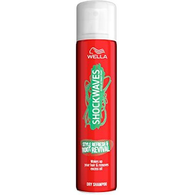 WELLA Shockwaves Style Refresh And Root Revival Dry Shampoo Spray, 65 ml WELLA Shockwaves Style Refresh And Root Revival Dry Shampoo Spray, 65 ml