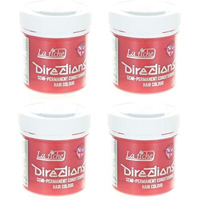 La Riche 4 x Directions Semi-Perm Hair Colour Peach 4x 88ml La Riche 4 x Directions Semi-Perm Hair Colour Peach 4x 88ml